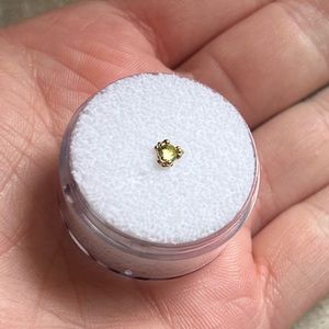 Pupil Hall Cleo End with Rose Cut Peridot.